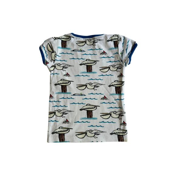 Duns of Sweden Pelican Ocean Organic Cotton T Shirt Size 4 - Picture 2 of 5